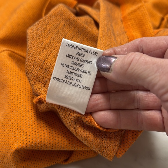 Robert Graham Men's Orange Knit Quarter Zip Long Sleeve Pullover Size Large - Picture 4 of 10